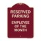Signmission Reserved Parking Employee of Month Heavy-Gauge Aluminum Architectural Sign, 24" x 18", BU-1824-23149 A-DES-BU-1824-23149 - alternate 1